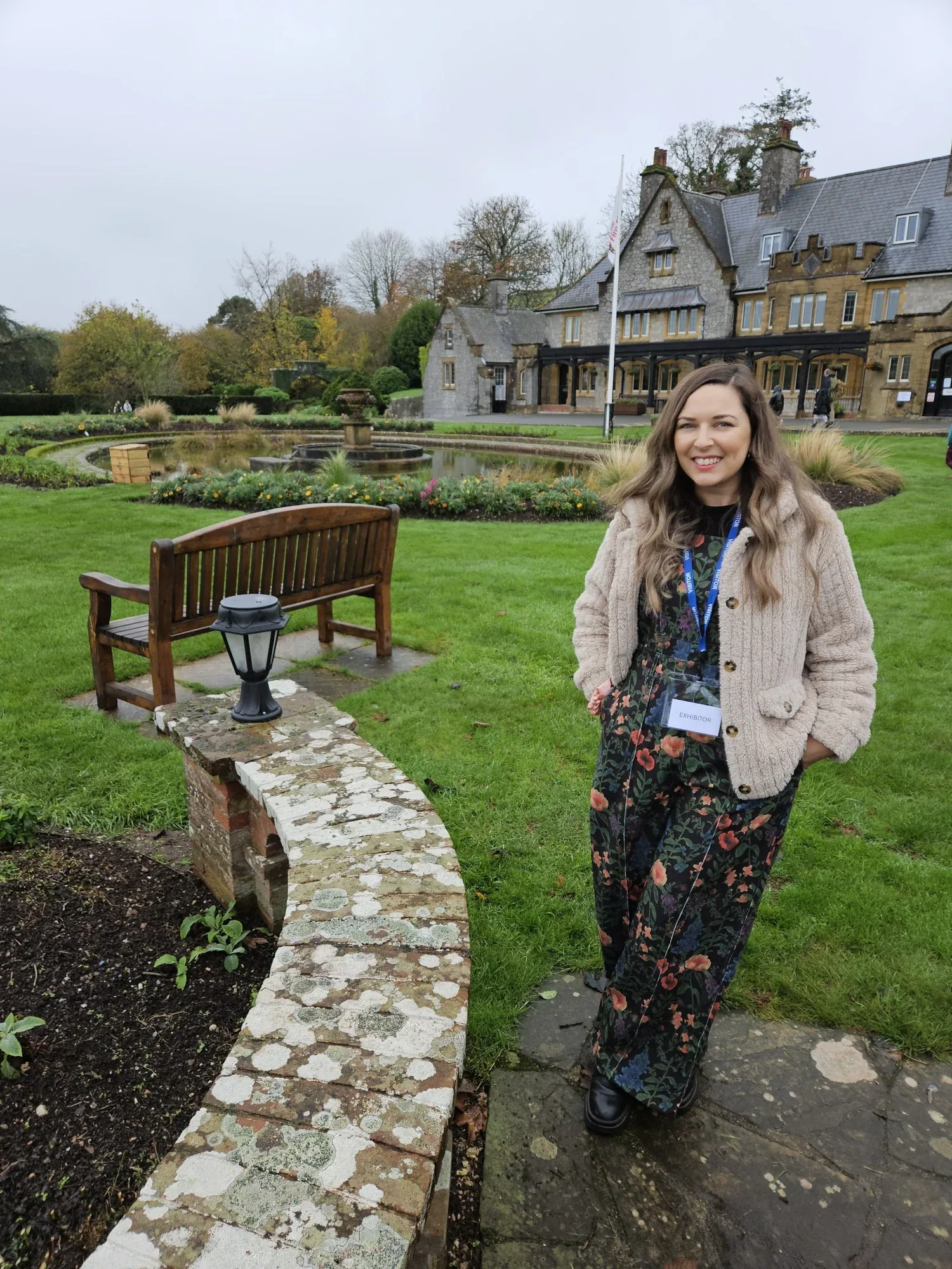 Live guest sketches pegged up on display at Harcombe House