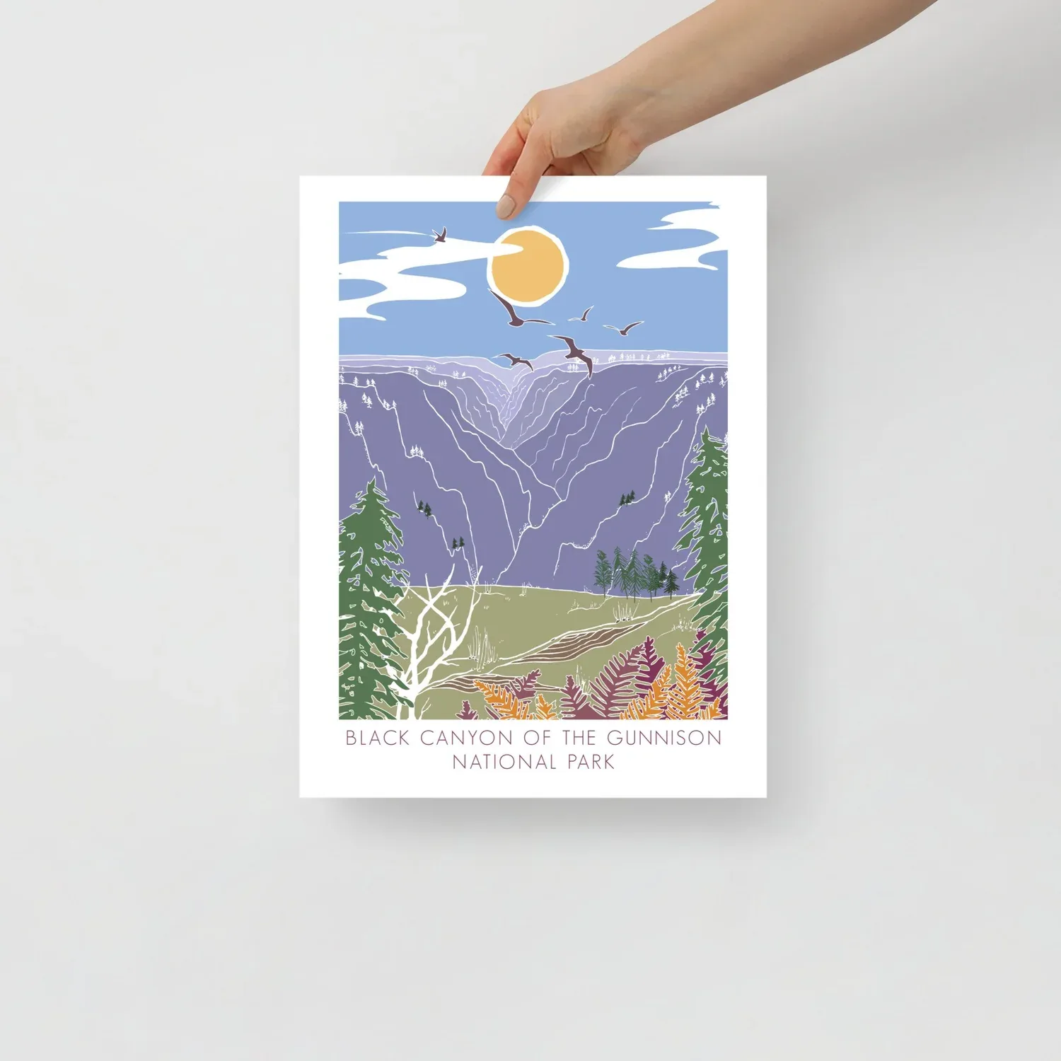 Black Canyon of the Gunnison Art Print | Colorado Canyon Wall Art