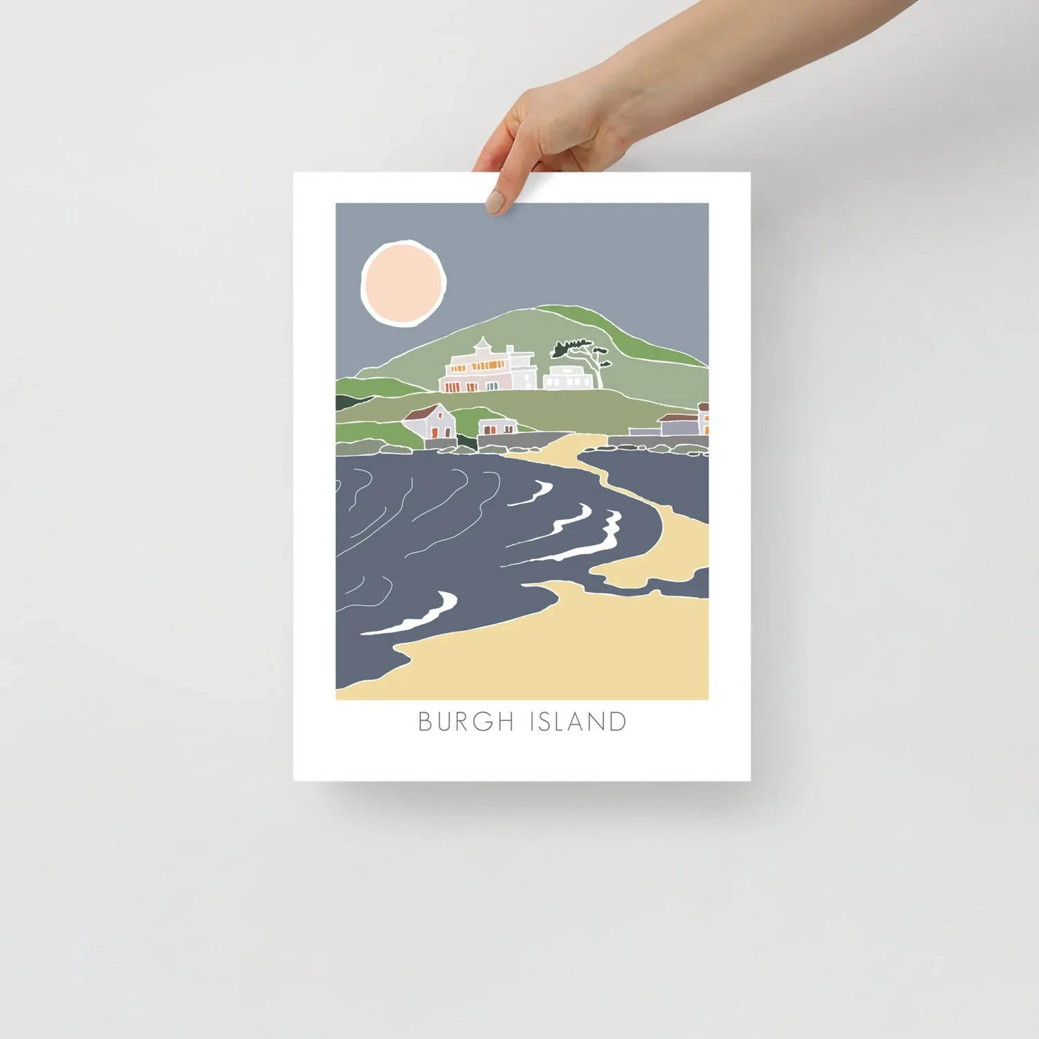 Burgh Island Coastal Charm Illustration