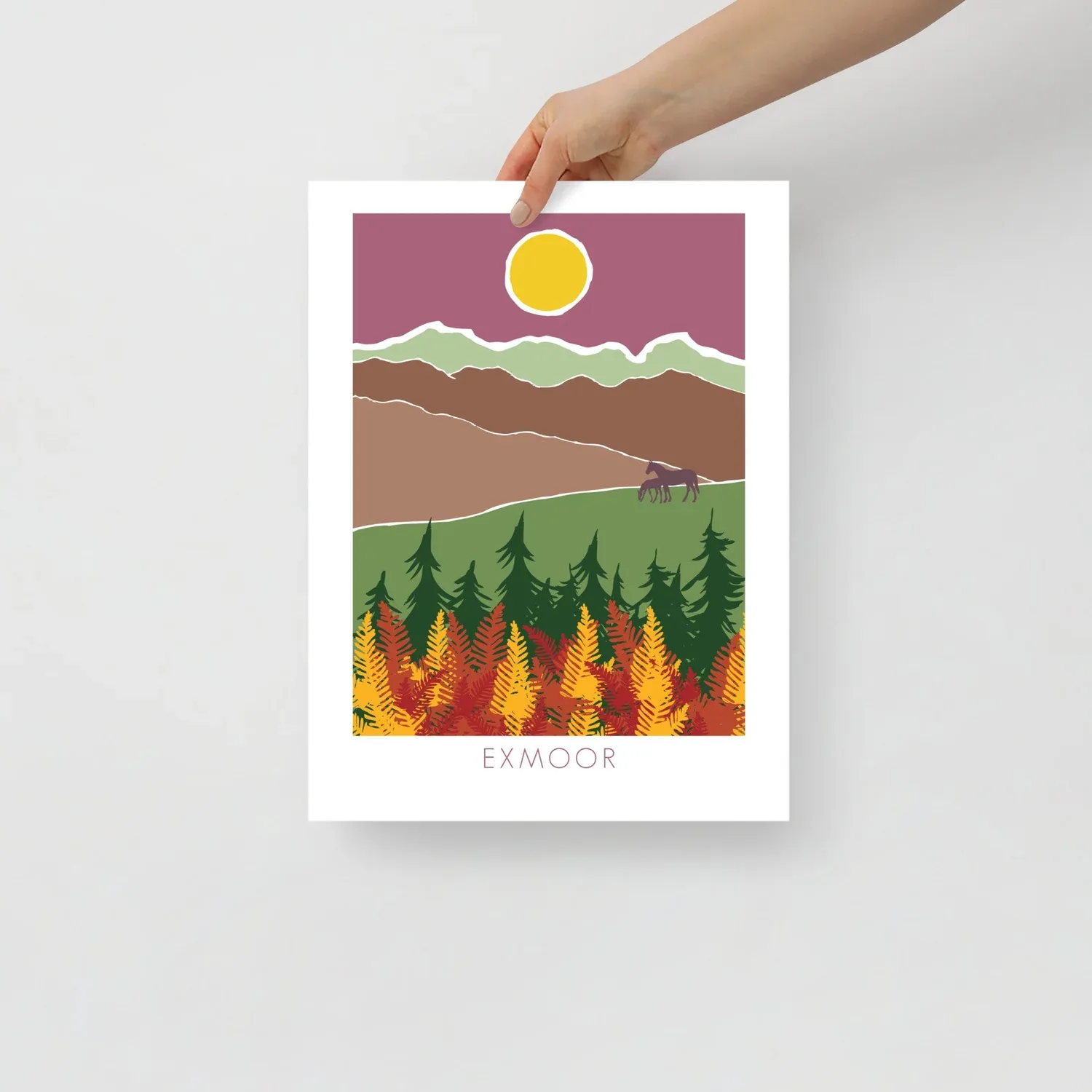 Exmoor National Park Art Print