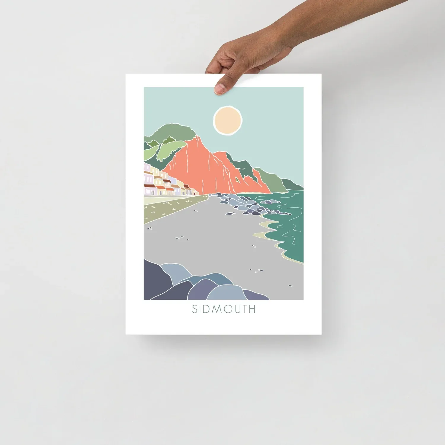 Sidmouth - Devon Coastal Art Print
